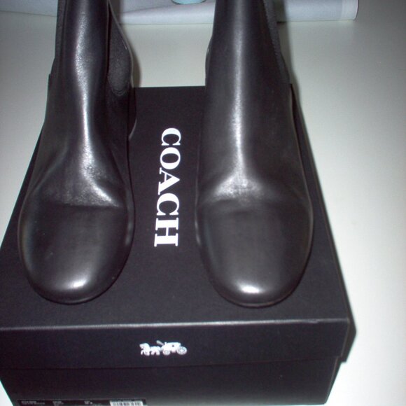 COACH TIA LEATHER BOOTIE - Picture 1 of 7